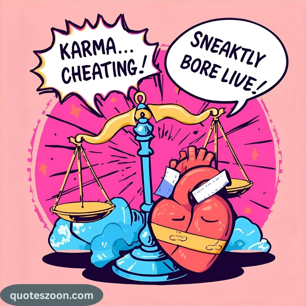 Funny karma Cheating Quotes