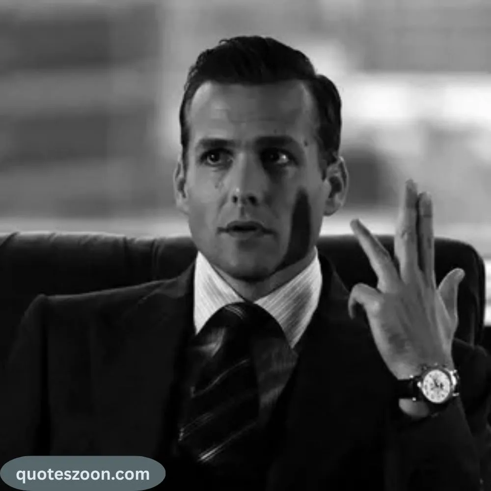 Harvey Specter Quote about Gun