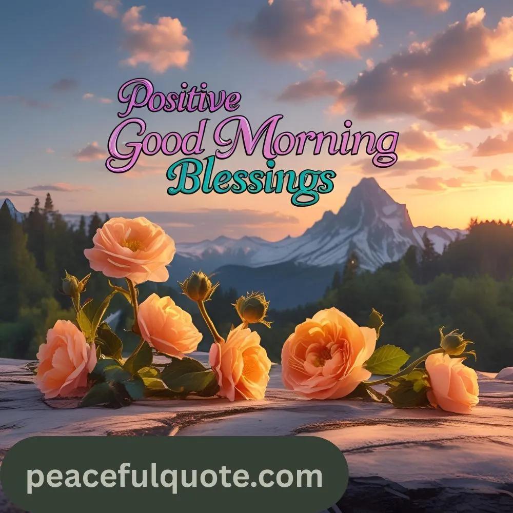 Positive Good Morning Blessings Quotes