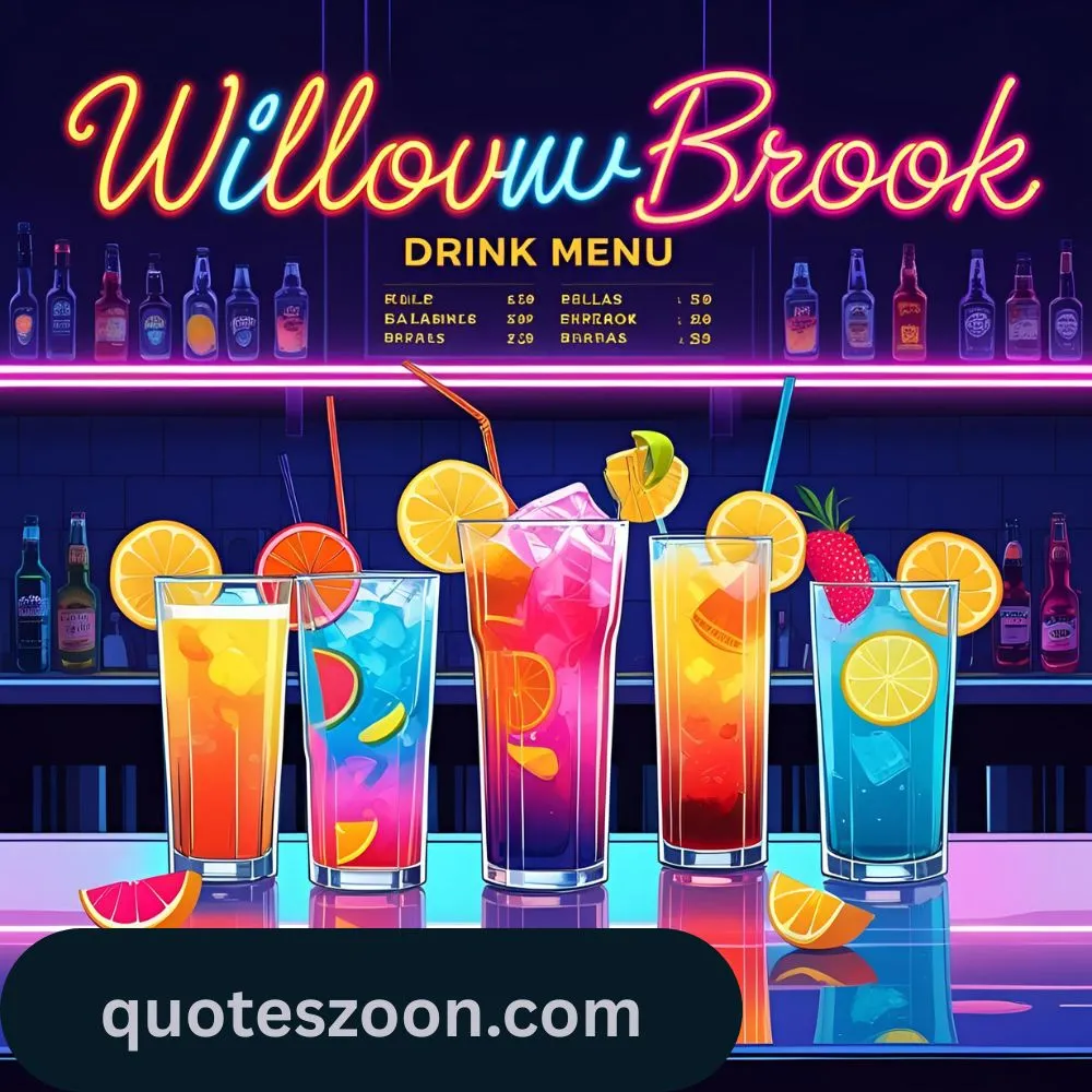 Quotes Willowbrook Drink Menu