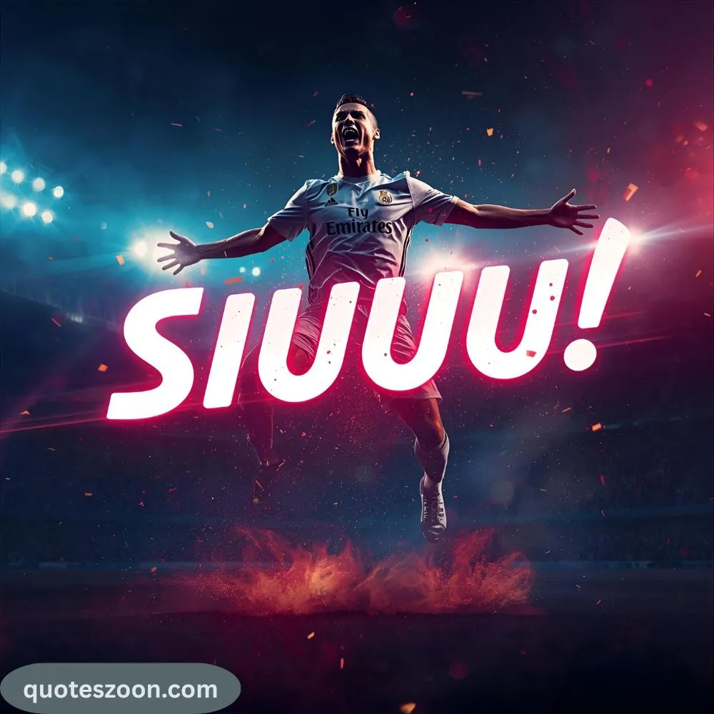 Ronaldo's Famous Quote Siuuu