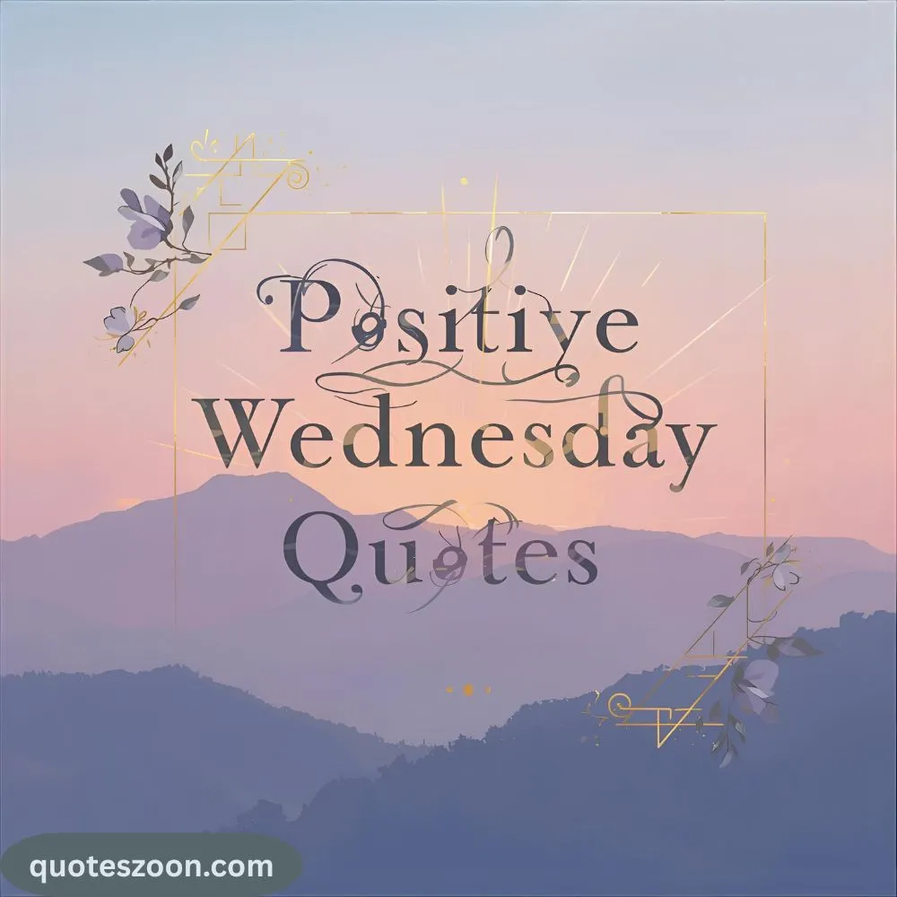 Wednesday Quotes Positive