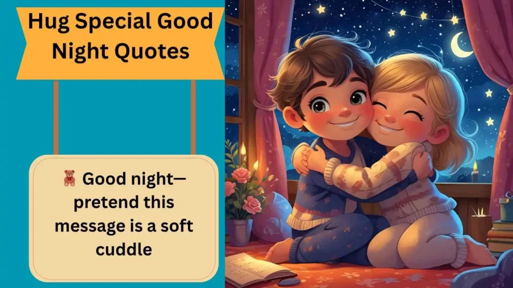 Hug Special Good Night Quotes