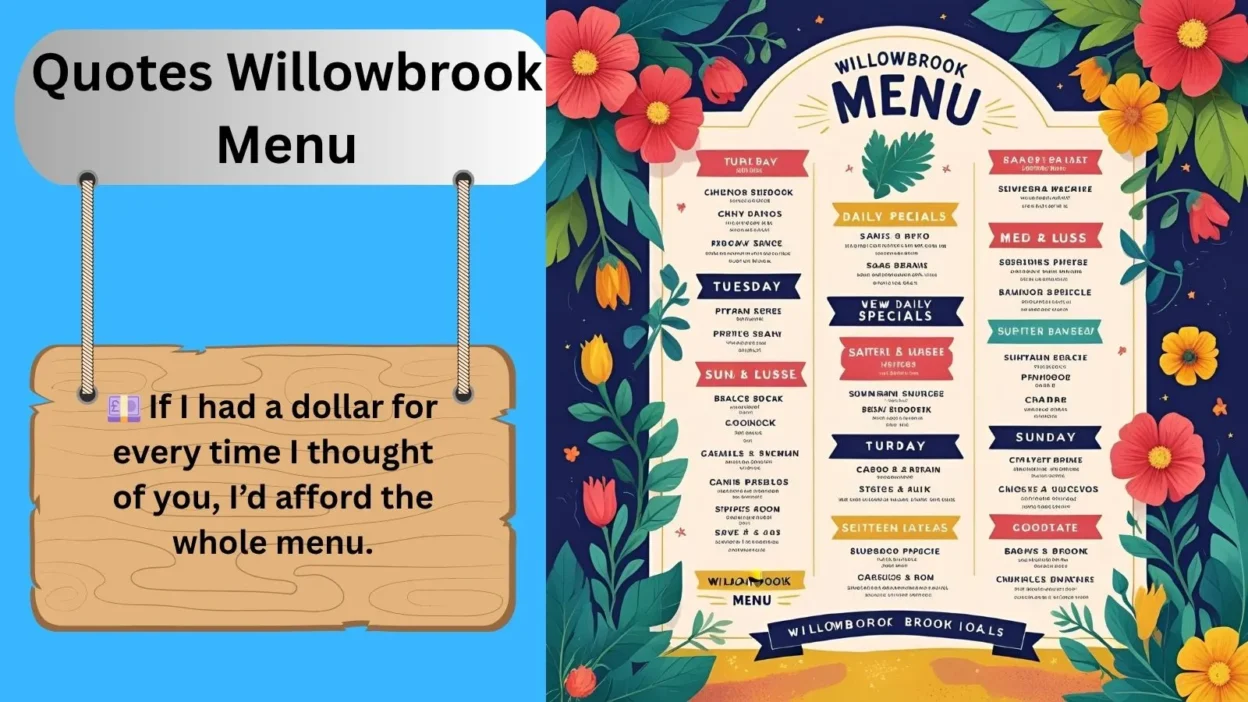 Quotes Willowbrook Menu